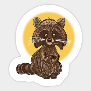 Baby Raccoon Sticker